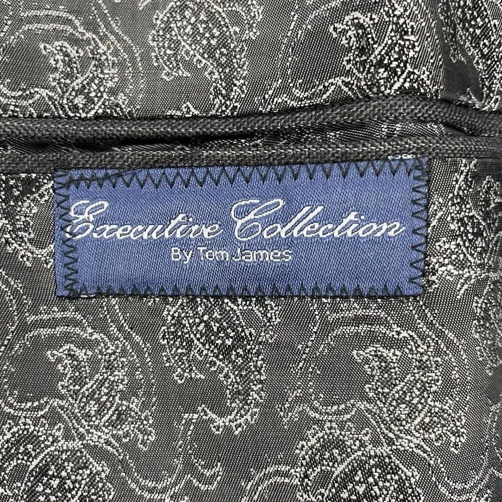 Executive Collection Tom James Grey USA Tailored Sport Coat Blazer Size 48